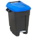Refuse/Wheelie Bin with Foot Pedal 100L - Black | Pipe Manufacturers Ltd..
