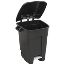 Refuse/Wheelie Bin with Foot Pedal 100L - Black | Pipe Manufacturers Ltd..