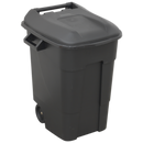 Refuse/Wheelie Bin 100L - Black | Pipe Manufacturers Ltd..