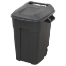 Refuse/Wheelie Bin 100L - Black | Pipe Manufacturers Ltd..