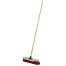 Heavy-Duty Broom with Scraper 16"(405mm) Stiff/Hard Bristle | Pipe Manufacturers Ltd..