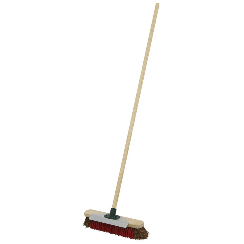 Heavy-Duty Broom with Scraper 16"(405mm) Stiff/Hard Bristle | Pipe Manufacturers Ltd..