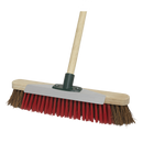 Heavy-Duty Broom with Scraper 16"(405mm) Stiff/Hard Bristle | Pipe Manufacturers Ltd..