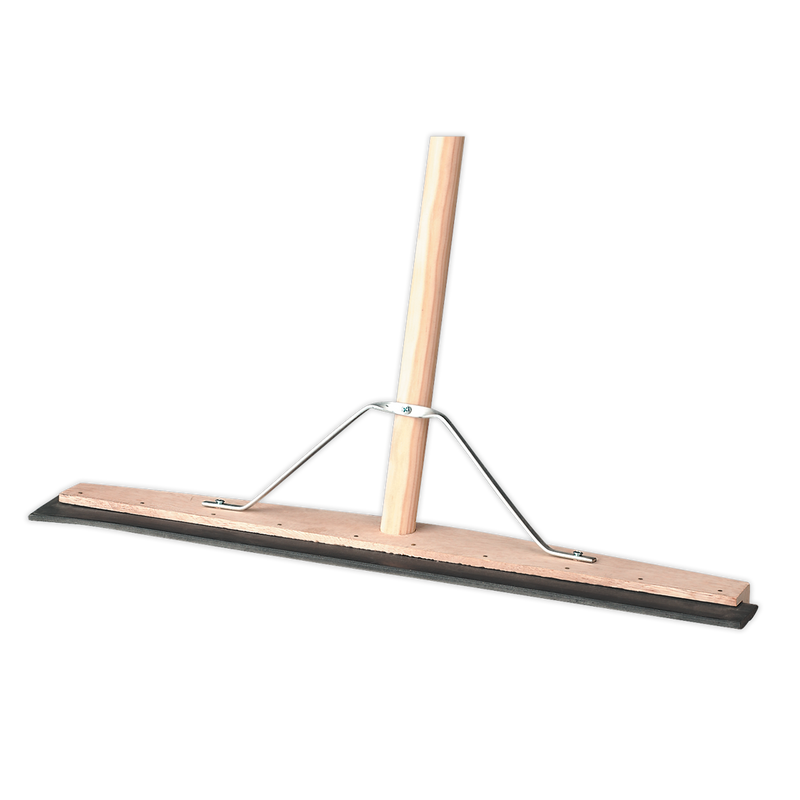 Rubber Floor Squeegee 24"(600mm) with Wooden Handle | Pipe Manufacturers Ltd..