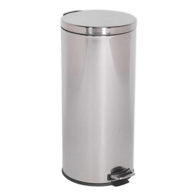 Pedal Bin 30ltr Stainless Steel | Pipe Manufacturers Ltd..