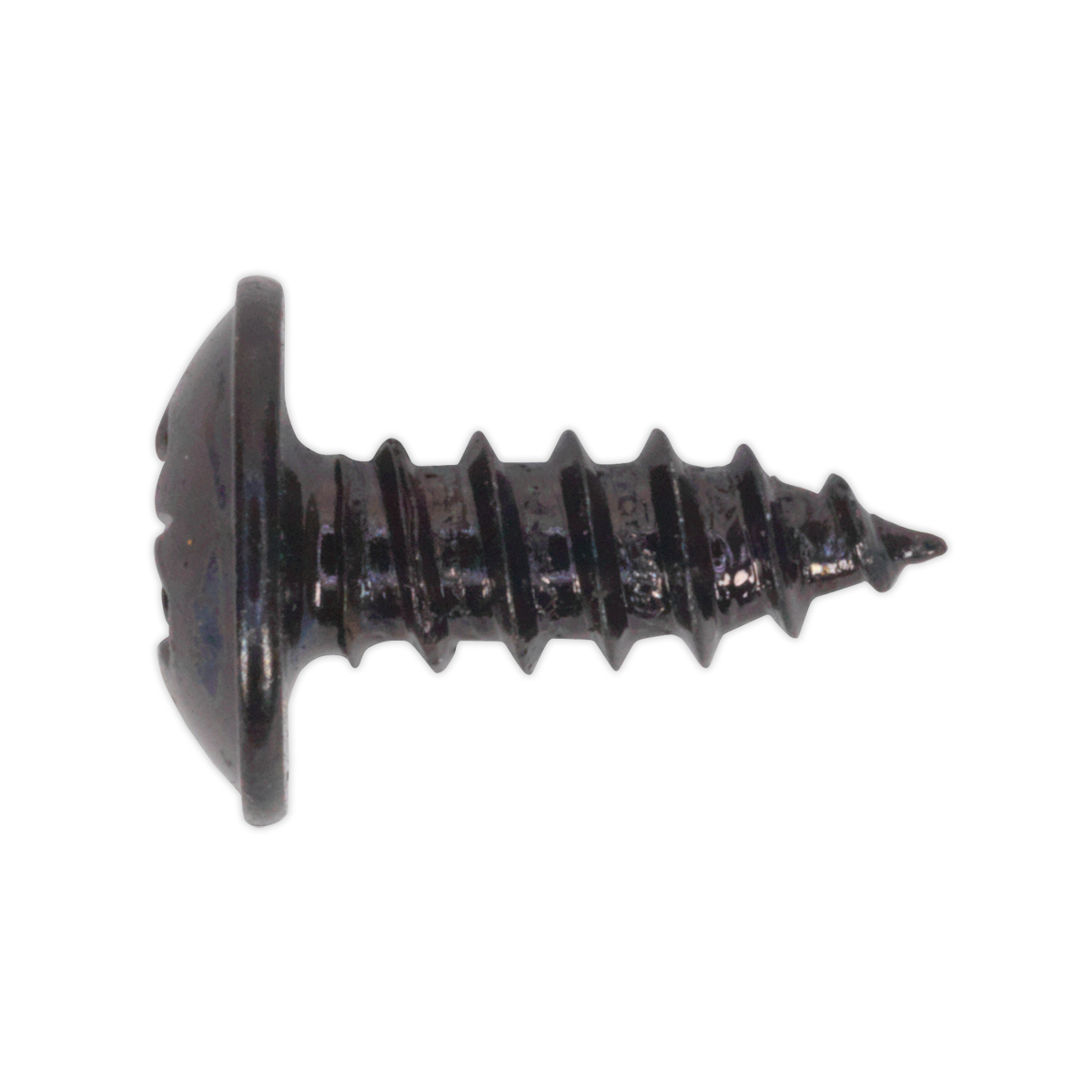 Self Tapping Screw 3.5 x 10mm Flanged Head Black Pozi BS 4174 Pack of