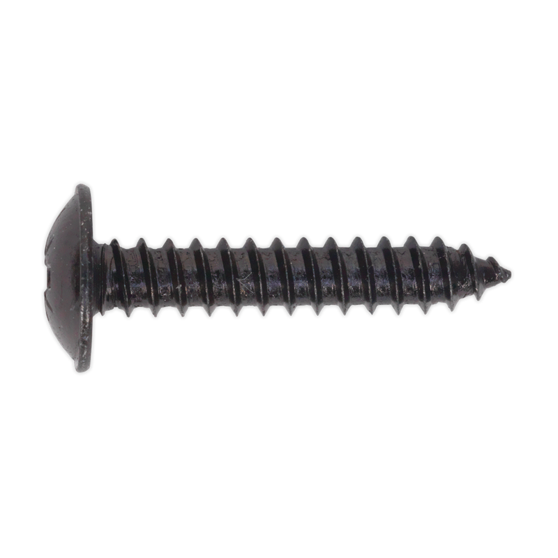 Self Tapping Screw 4.8 x 25mm Flanged Head Black Pozi BS 4174 Pack of 100 | Pipe Manufacturers Ltd..