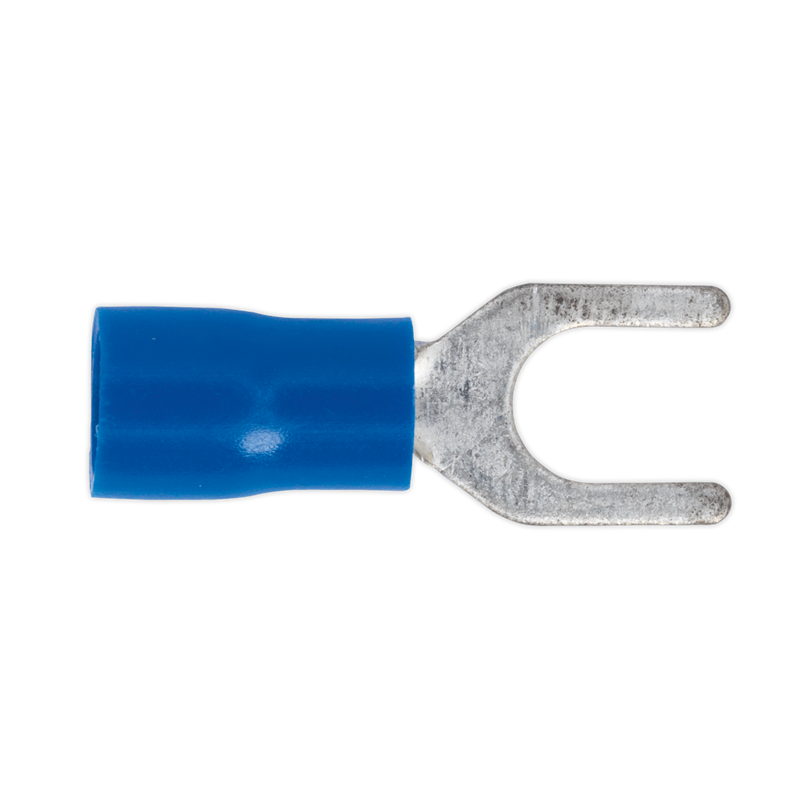 Easy-Entry Fork Terminal ¯5.3mm (2BA) Blue Pack of 100 | Pipe Manufacturers Ltd..
