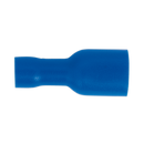Fully Insulated Terminal 6.3mm Female Blue Pack of 100 | Pipe Manufacturers Ltd..