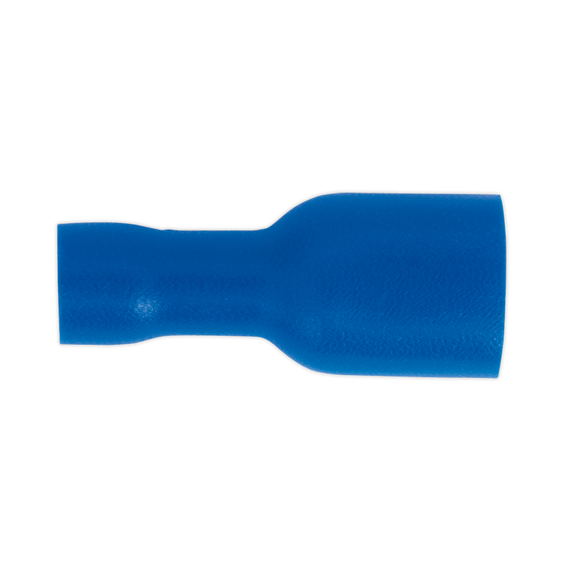 Fully Insulated Terminal 6.3mm Female Blue Pack of 100 | Pipe Manufacturers Ltd..