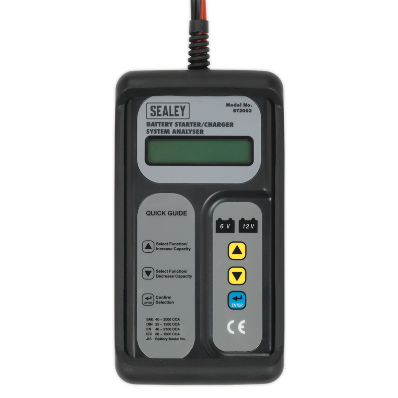 Digital Battery & Alternator Tester 6-12V Battery 6, 12, 24V Alternator | Pipe Manufacturers Ltd..