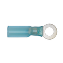 Heat Shrink Ring Terminal ¯6.4mm Blue Pack of 25 | Pipe Manufacturers Ltd..