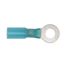 Heat Shrink Ring Terminal ¯8.4mm Blue Pack of 25 | Pipe Manufacturers Ltd..