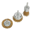Wire Brush Set 3pc Brassed | Pipe Manufacturers Ltd..