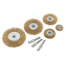 Wire Brush Set 8pc Brassed | Pipe Manufacturers Ltd..