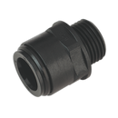 Straight Adaptor 15mm 1/2"BSP Pack of 2 (John Guest Speedfit¨ - PM011514E) | Pipe Manufacturers Ltd..