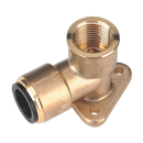 Wingback Elbow 22mm x 3/4"BSP Brass (John Guest Speedfit¨ - PM22WB) | Pipe Manufacturers Ltd..