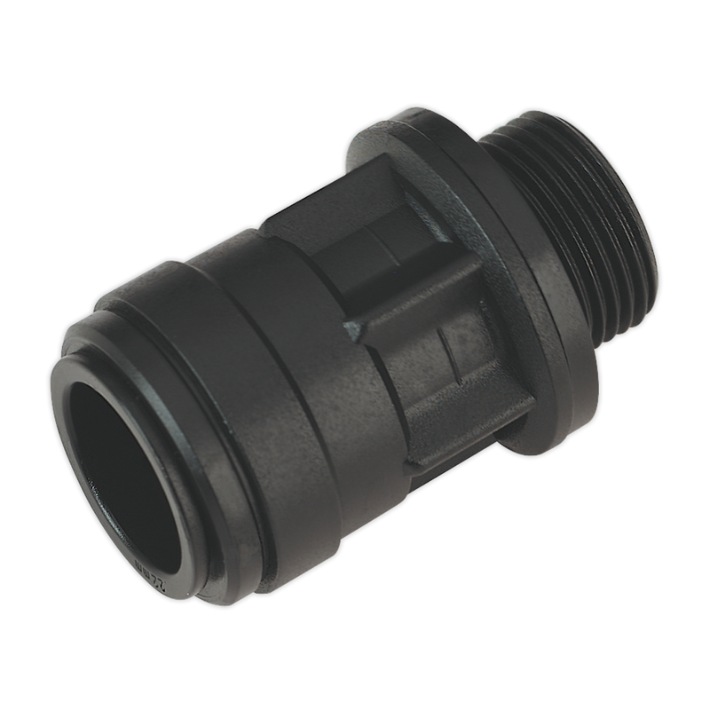 Straight Adaptor 22mm 3/4"BSP Pack of 2 (John Guest Speedfit¨ - PM012216E) | Pipe Manufacturers Ltd..