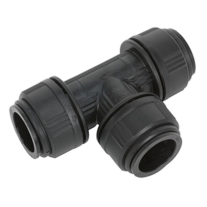 Equal Tee ¯28mm Pack of 5 (John Guest Speedfit¨ - PM0228E) | Pipe Manufacturers Ltd..