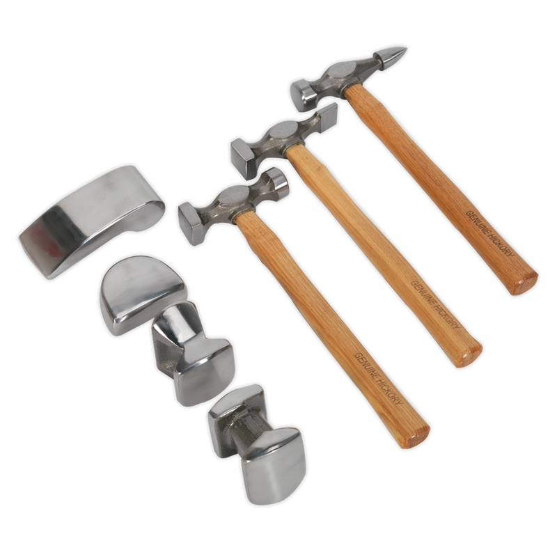 Panel Beating Set 7pc Drop-Forged Hickory Shafts | Pipe Manufacturers Ltd..