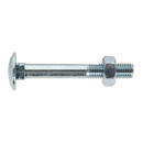 Coach Bolt & Nut M10 x 75mm Zinc DIN 603 Pack of 50 | Pipe Manufacturers Ltd..