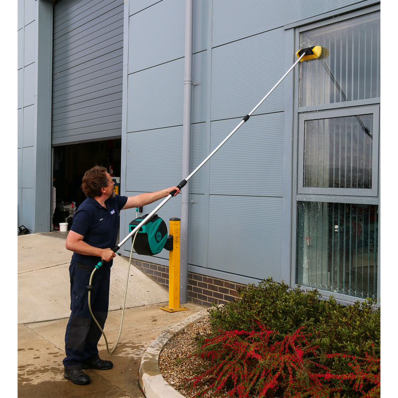 Five-Sided Flo-Thru Brush with 3m Telescopic Handle | Pipe Manufacturers Ltd..
