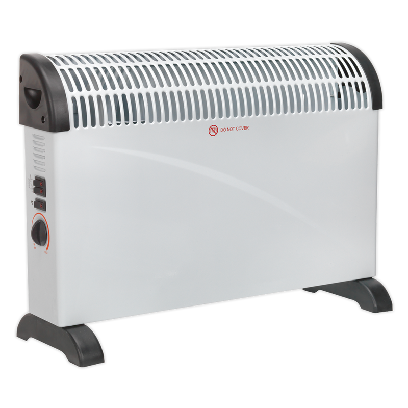 Convector Heater 2000W 3 Heat Settings Thermostat Turbo Fan | Pipe Manufacturers Ltd..