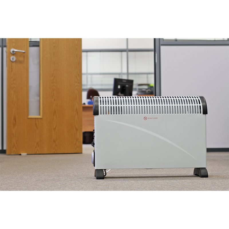 Convector Heater 2000W/230V with Turbo, Timer & Thermostat | Pipe Manufacturers Ltd..