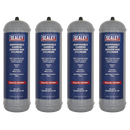 1.3kg Disposable Carbon Dioxide Gas Cylinder - Pack of 4