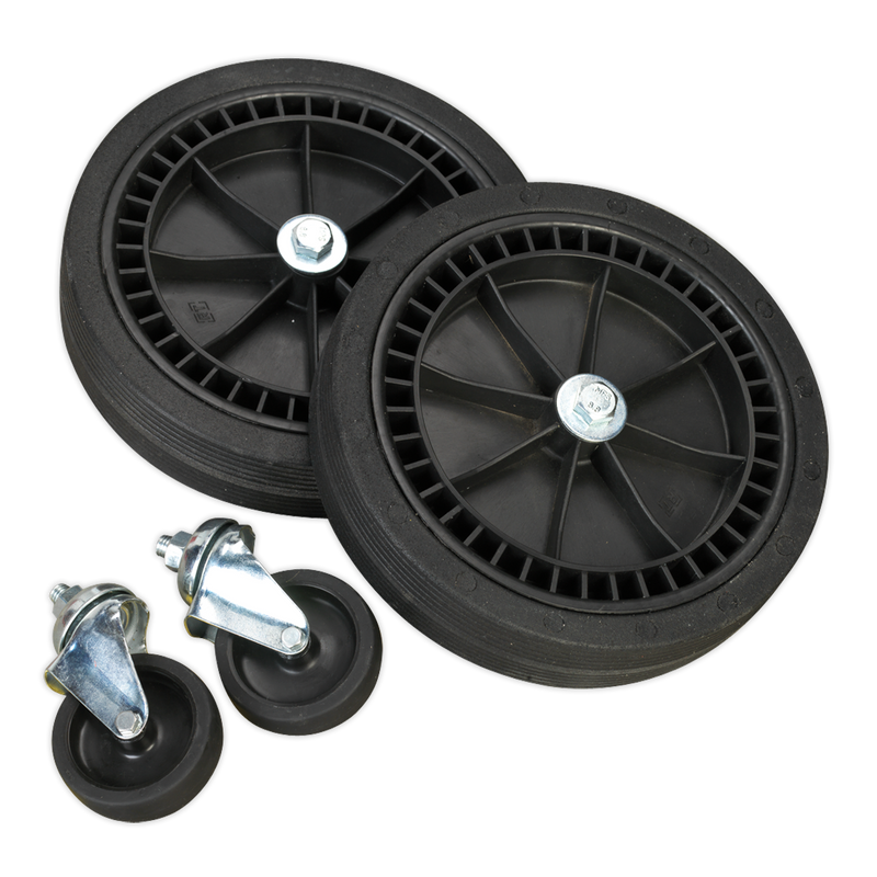 Wheel Kit for Fixed Compressors - 2 Castors & 2 Fixed | Pipe Manufacturers Ltd..