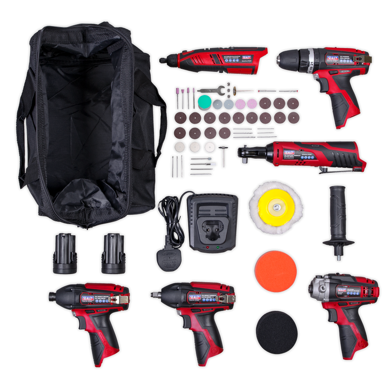 CP1200 Series 6 x 12V Cordless Power Tool Combo Kit | Pipe Manufacturers Ltd..