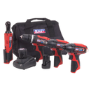 CP1200 Series 4 x 12V Cordless Power Tool Combo Kit | Pipe Manufacturers Ltd..