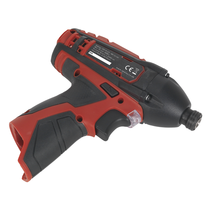 Cordless Impact Driver 1/4"Hex Drive 80Nm 12V Li-ion- Body Only | Pipe Manufacturers Ltd..