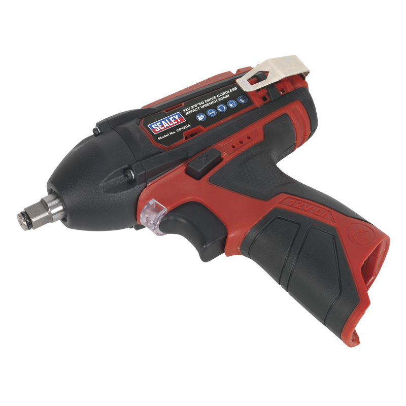Cordless Impact Wrench 3/8"Sq Drive 80Nm 12V Li-ion - Body Only | Pipe Manufacturers Ltd..