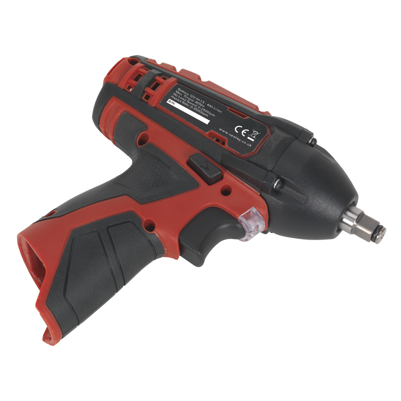 Cordless Impact Wrench 3/8"Sq Drive 80Nm 12V Li-ion - Body Only | Pipe Manufacturers Ltd..