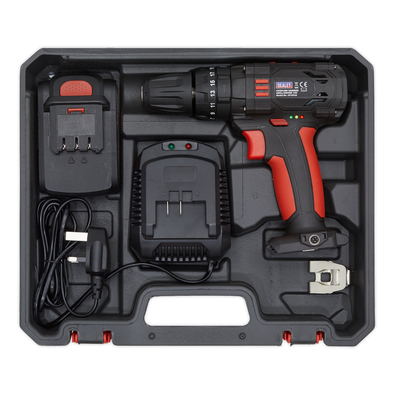 Cordless Hammer Drill/Driver ¯10mm 18V 1.5Ah Lithium-ion 2-Speed - Fast Charger | Pipe Manufacturers Ltd..