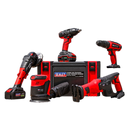 CP20V Series 5 x 20V Cordless Tool Combo - 2 Batteries | Pipe Manufacturers Ltd..