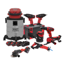 CP20V Series 8 x 20V Cordless Tool Combo - 4 Batteries | Pipe Manufacturers Ltd..