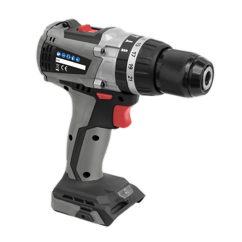 Brushless Hammer Drill/Driver ¯13mm 20V - Body Only | Pipe Manufacturers Ltd..