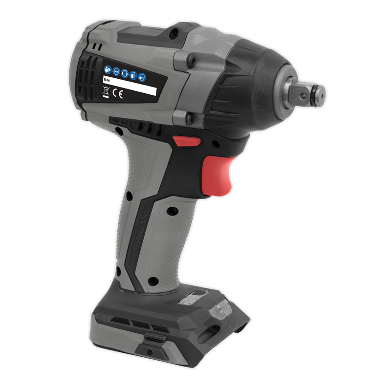 Brushless Impact Wrench 20V 1/2"Sq Drive 300Nm - Body Only | Pipe Manufacturers Ltd..