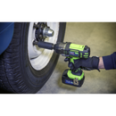 Cordless Impact Wrench 18V 3Ah Li-ion 1/2"Sq Drive Hi-Vis | Pipe Manufacturers Ltd..