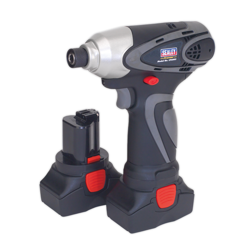 Cordless Impact Driver 1/4" Hex Drive 117Nm 14.4V 2Ah Lithium-ion - 2 Batteries 40min Charger | Pipe Manufacturers Ltd..