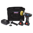 Cordless Polisher/Sander ¯75mm 14.4V 2Ah Lithium-ion - 2 Batteries 40min Charger | Pipe Manufacturers Ltd..