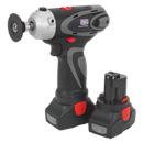 Cordless Polisher/Sander ¯75mm 14.4V 2Ah Lithium-ion - 2 Batteries 40min Charger | Pipe Manufacturers Ltd..