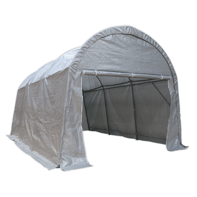 Dome Roof Car Port Shelter 4 x 6 x 3.1m | Pipe Manufacturers Ltd..