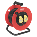 Cable Reel 25m 2 x 110V 1.5mm_ Heavy-Duty Thermal Trip | Pipe Manufacturers Ltd..