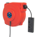 Cable Reel System Retractable 10m 2 x 230V Socket | Pipe Manufacturers Ltd..