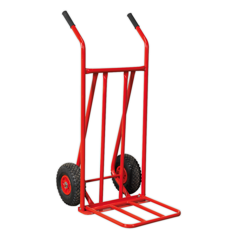 Sack Truck with Pneumatic Tyres & Foldable Toe 150kg Capacity | Pipe Manufacturers Ltd..