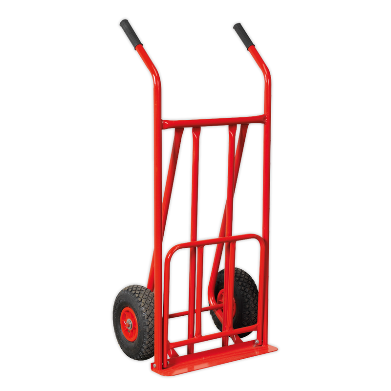 Sack Truck with Pneumatic Tyres & Foldable Toe 150kg Capacity | Pipe Manufacturers Ltd..