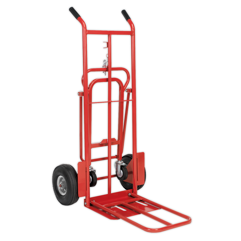 Sack Truck 3-in-1 with Pneumatic Tyres 250kg Capacity | Pipe Manufacturers Ltd..